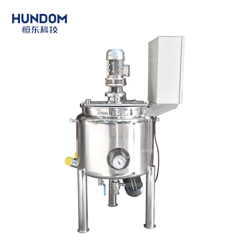 Stainless steel industrial direct sale mixer and homogenizer tank emulsifying mixing tank for cosmetics cream lotion liquid soap