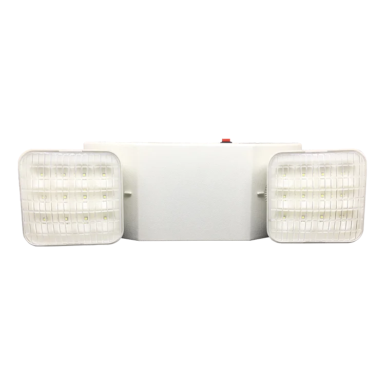 AC120/277V Customized Rechargeable Adjustable Heads Battery Backup Twin Spot Light Wholesale Emergency Lights