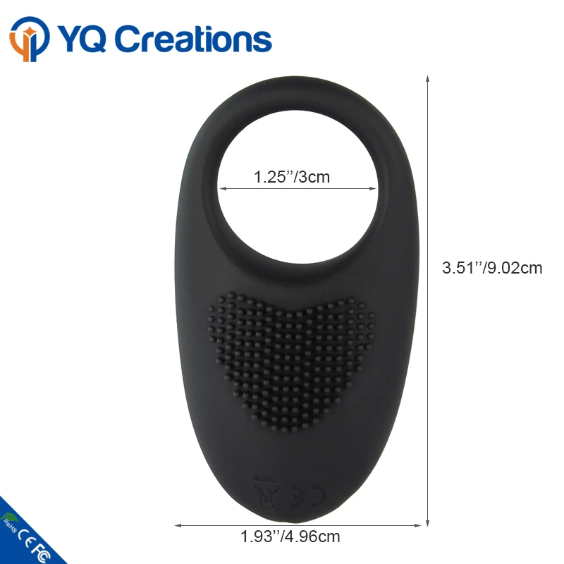 USB Rechargeable G-spot Clitoris Stimulator Ring Brush Massager Vibrating Cock