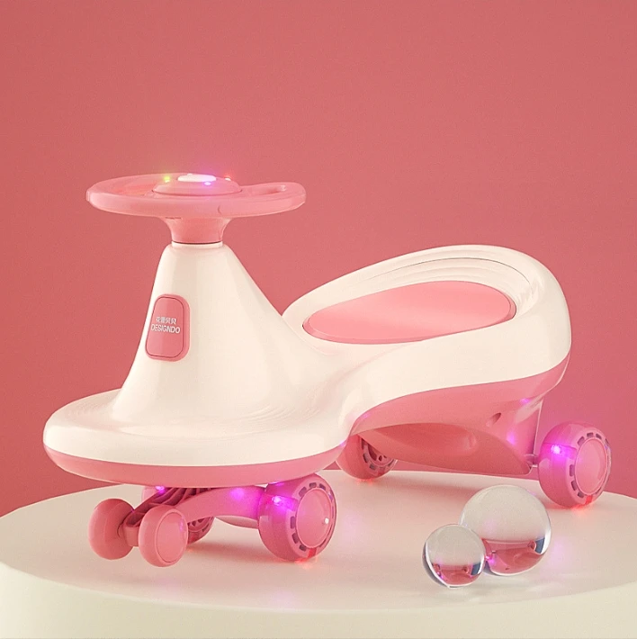 Baby Twister 1-6 Years Old With Music Mute Wheel Swing Toy Boys Girls Slide Swing Twist Car