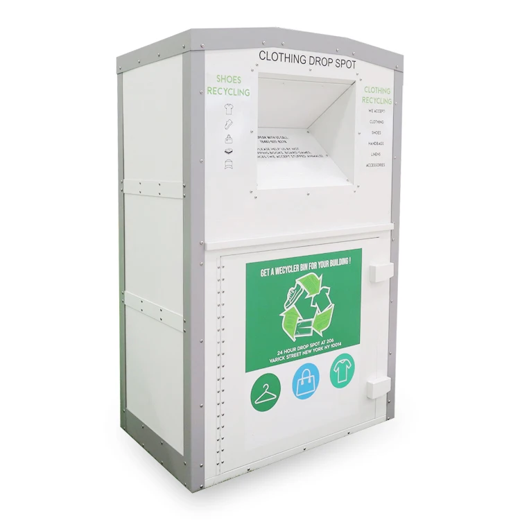 Wholesale Recycle Bins Customized Outdoor Street Clothing Recycling Bins Recycling Clothing Bank