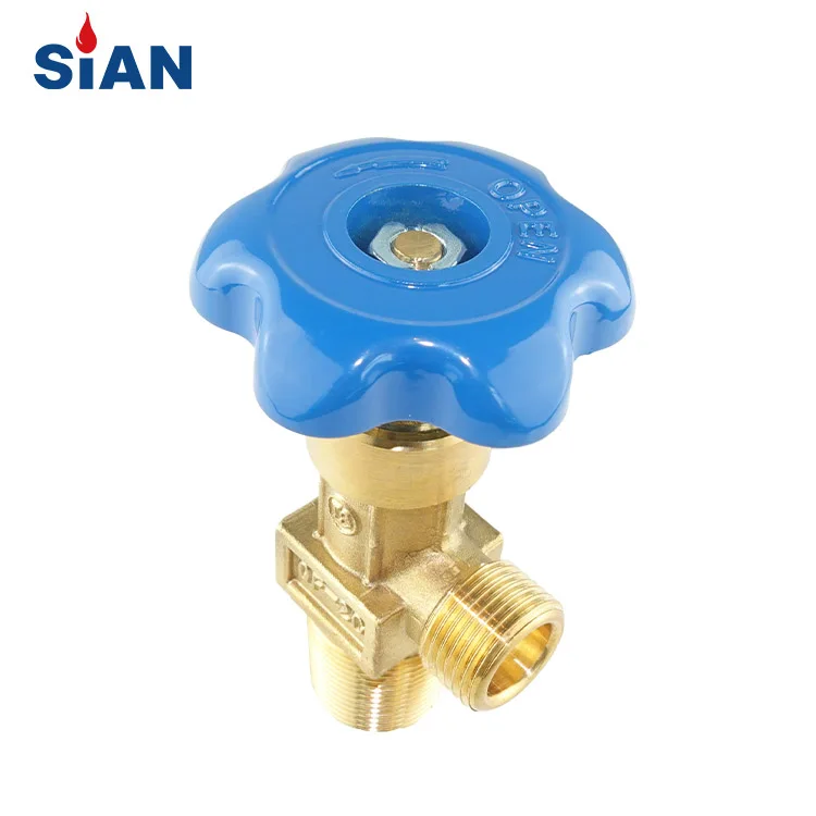 SiAN Safety QF-2C Industrial Gas Range N2 Oxygen Air Control Valves Flapper Type Cylinder Nitrogen Valve Brass O2 Valves
