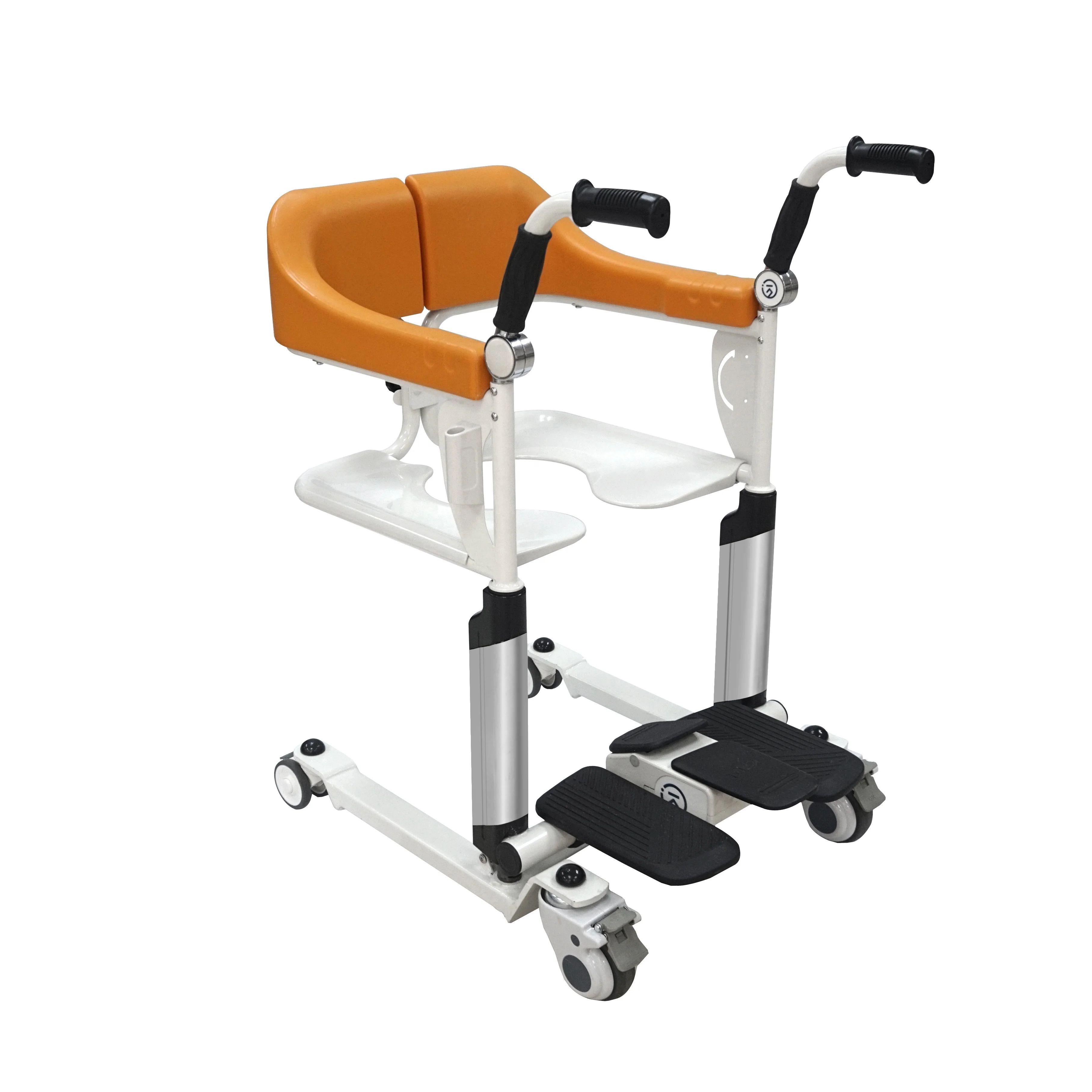 Brand-new Update Pedaling Height Adjustment Transfer Chair Shower Wheelchair for Disabled and Eldery