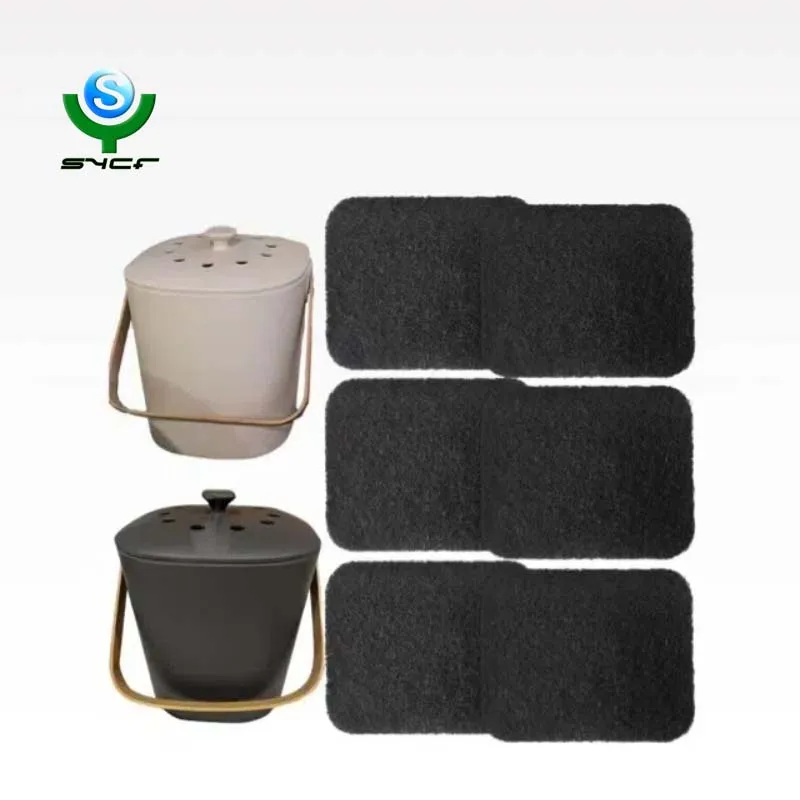 Charcoal Filters for Kitchen Compost Bin Replacement  Activated Charcoal Home Bucket Refill Sets