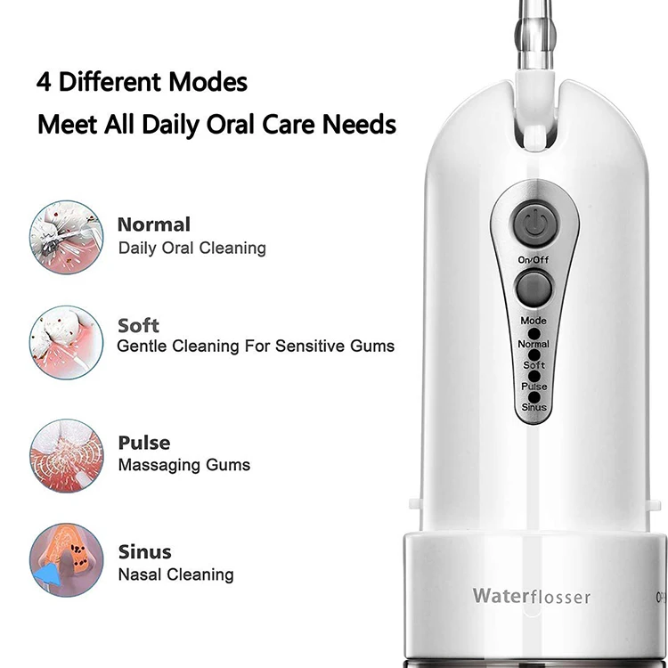 
Oral irrigator lower water pressure mode suitable for dental sensitive people and children 