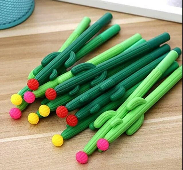 
0.5mm Cactus Gel Pens Kids Pen Cute Gift School Student Office Stationery 