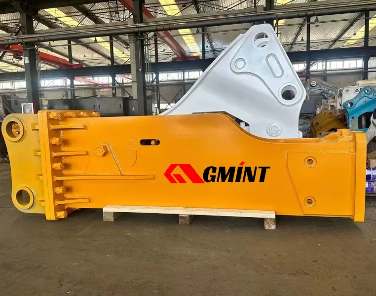 Рекламный различный долговечный гидравлический долоточный молоток GMINT для экскаваторов 1-80 тонн