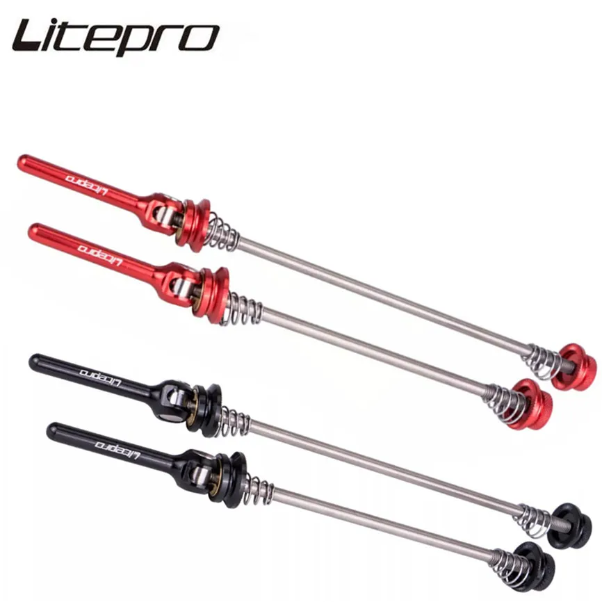 Litepro Elite MTB дорожный велосипед титановый сплав Quick Release стержни 100/135 мм концентратор Quick Release винты 74/130 мм для складного велосипеда