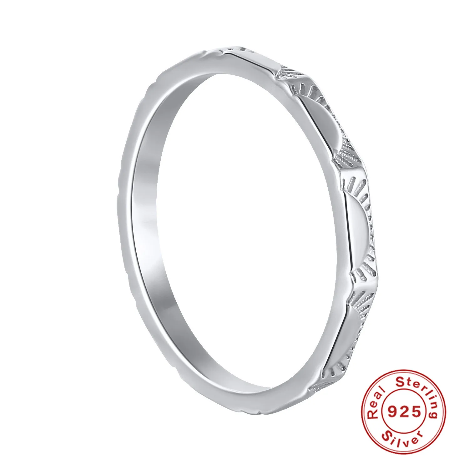 Wholesale Fashion Jewelry 925 Sterling Silver Rings Men Gold plated Sun Rings for Women Custom Name Rings