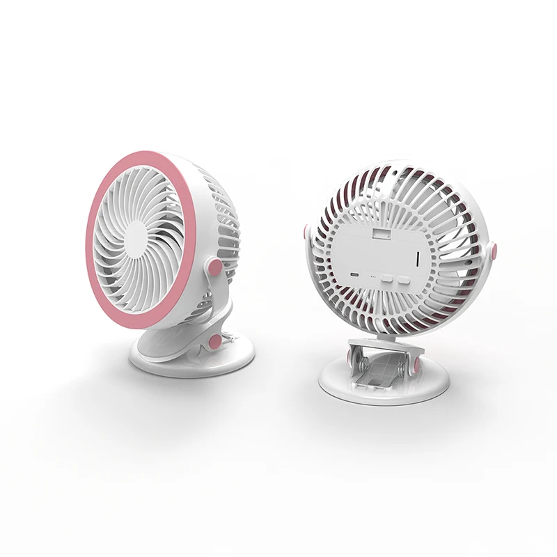 High Speed Emergency AC DC Table Clip Fan Portable 4 inches Long duration Lithium Battery 4 Hours Working Oscillation Fan