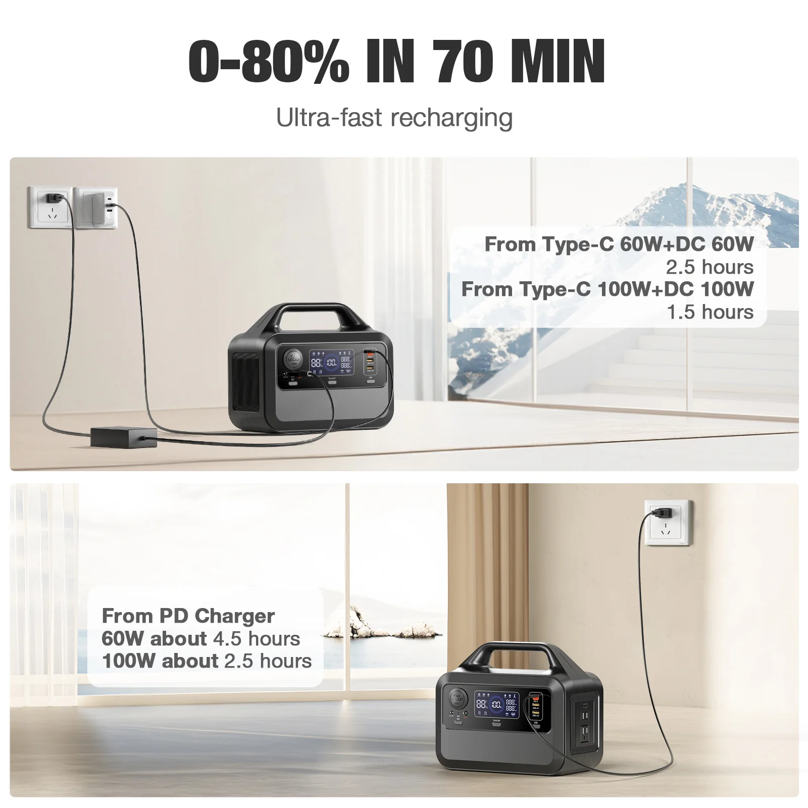 EBL 300Wh 110v 220v Lifepo4 батарея универсальная электростанция портативная солнечная мини 300W