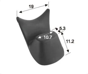 Barber chair parts plastic cover salon chair beauty equipment parts black white plastic cover shampoo bed accessories