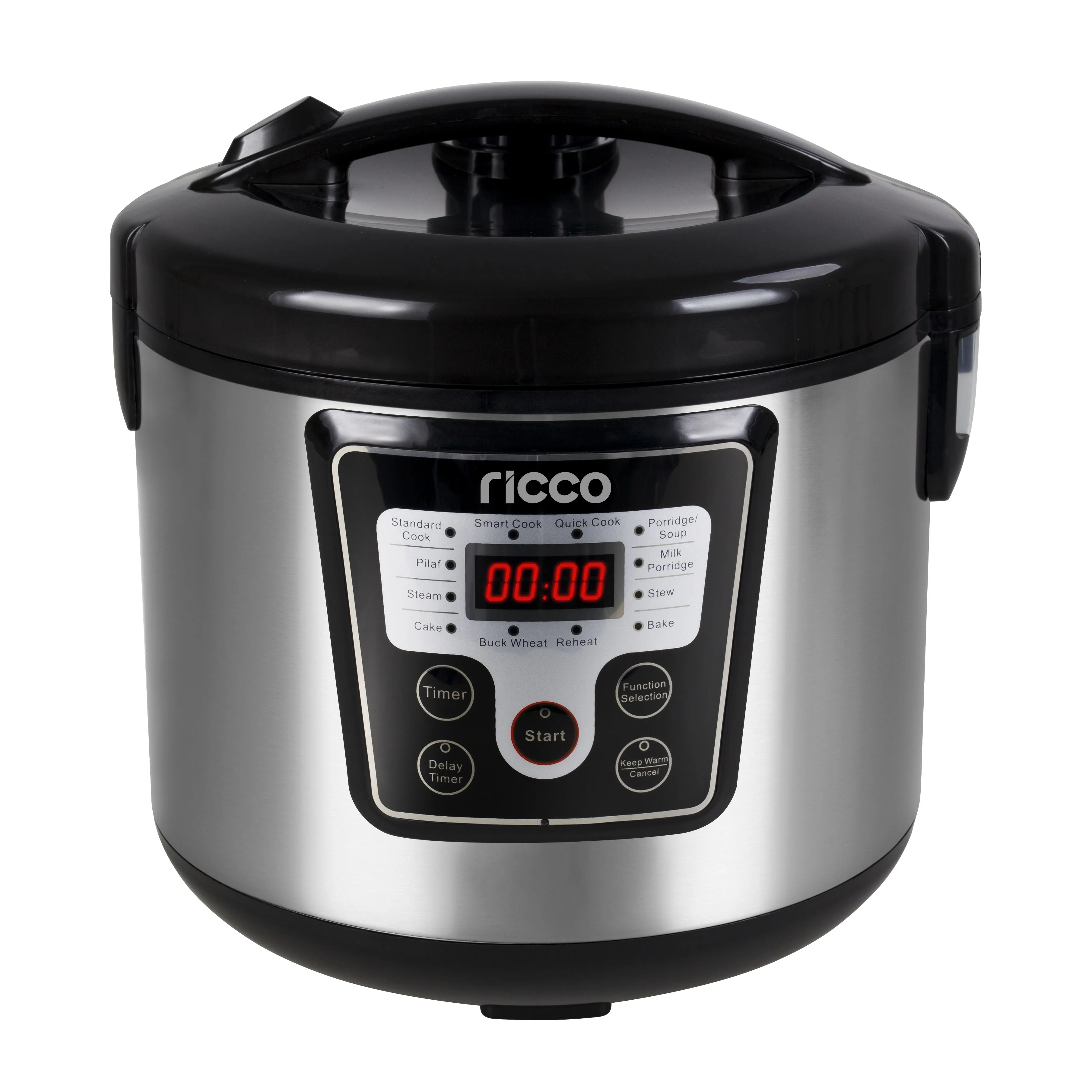 Цифровая рисоварка из нержавеющей стали с умным поваром, быстрое приготовление, каша, суп, тушеное мясо, выпечка, торт, паровые функции