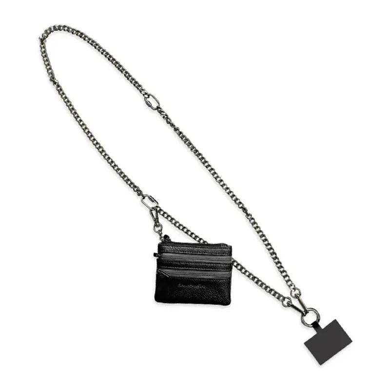 2025 new Wholesale Phone Strap with Zippered Pouch for Women Clip and Go Strap for Phone with Wallet Crossbody