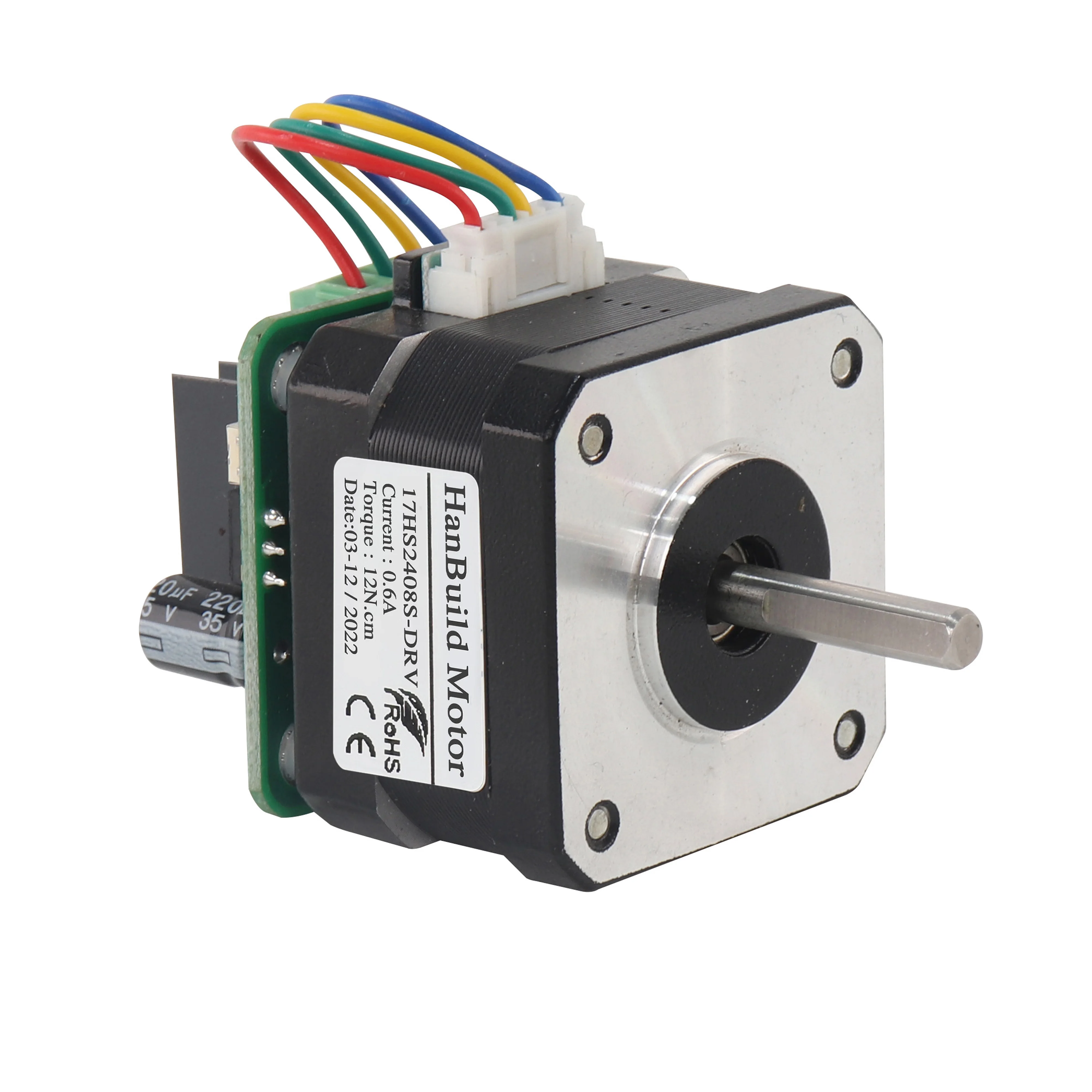 Manufacturers direct 17HS2408S-DRV 0.6A 12N.cm 2-phase 4-wire integrated drive and control board for 3D printer stepper motor