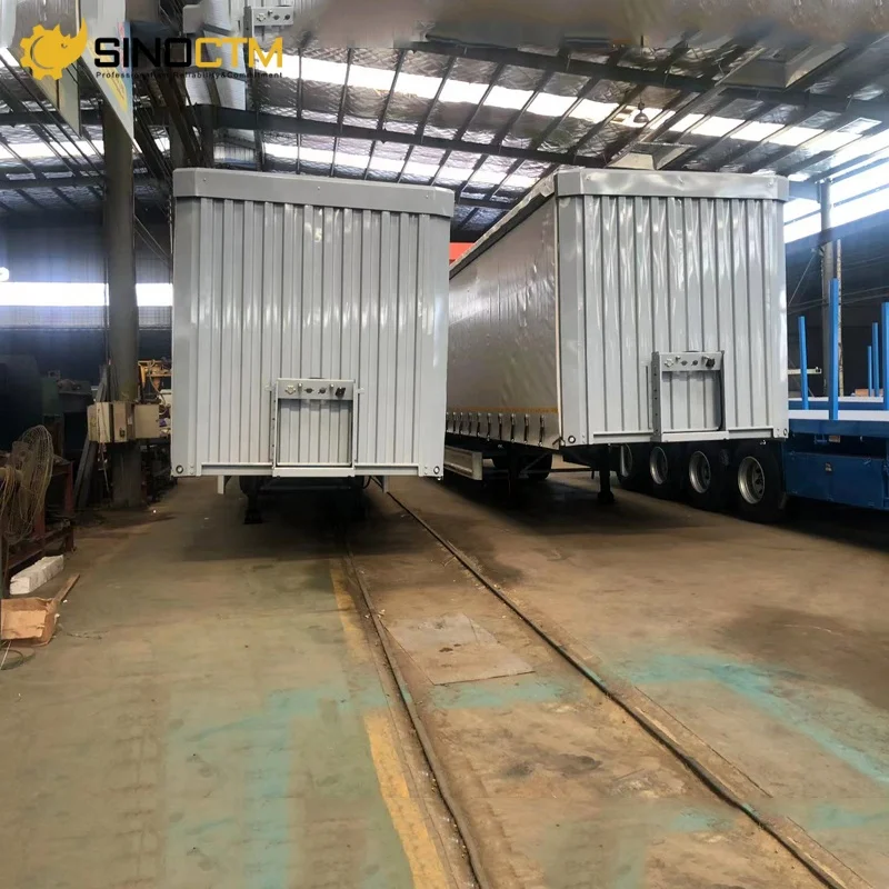 China Car Carrier 3 Axle Cutrain Semi Trailer Prices Cargo & Utility Trailers Mobile Food for Sale