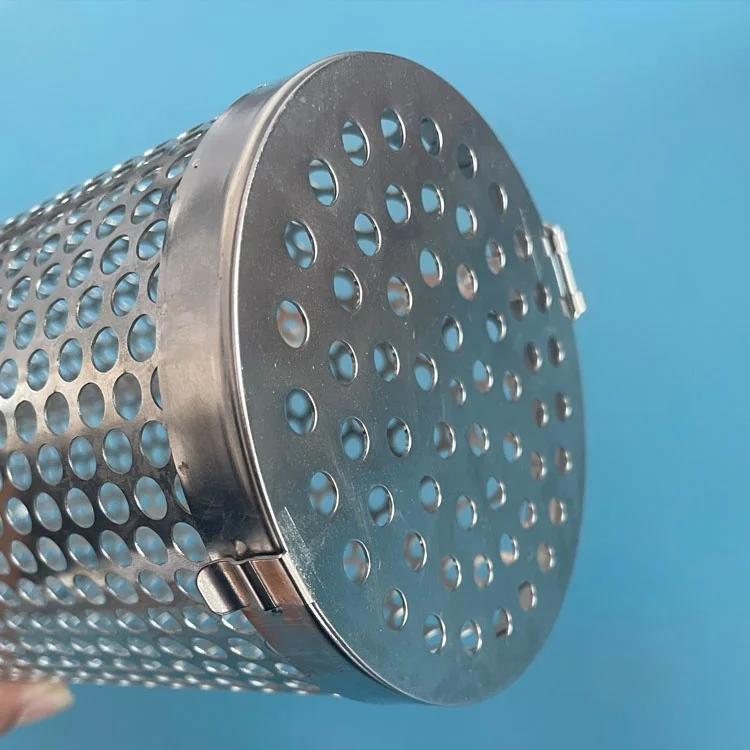 Stainless Steel Wire Mesh Bbq Rolling Grilling Basket