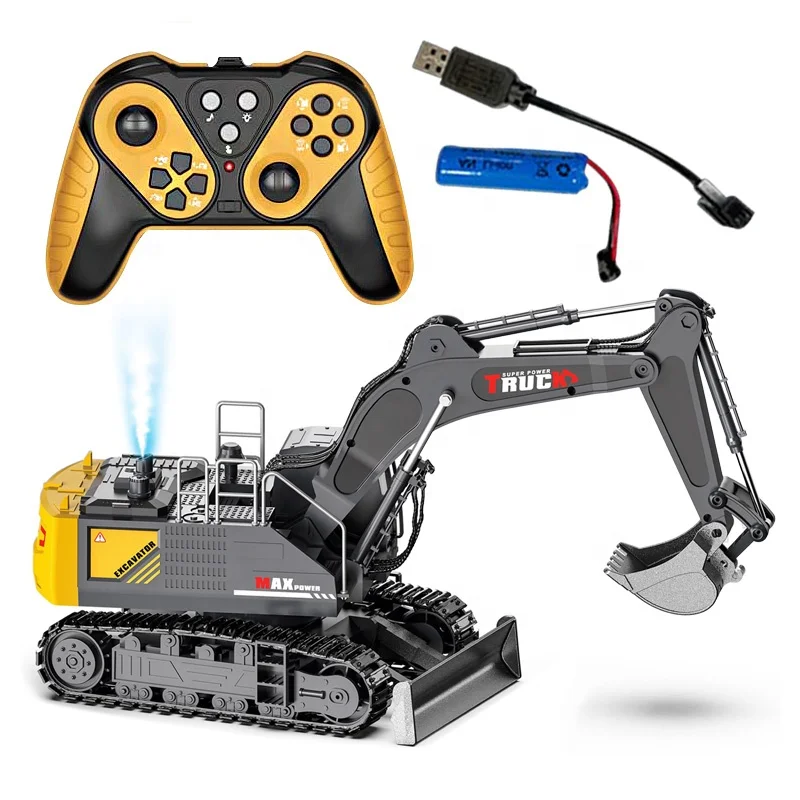 15 Channel rc alloy excavator remote control truck diecast rc truck hobby