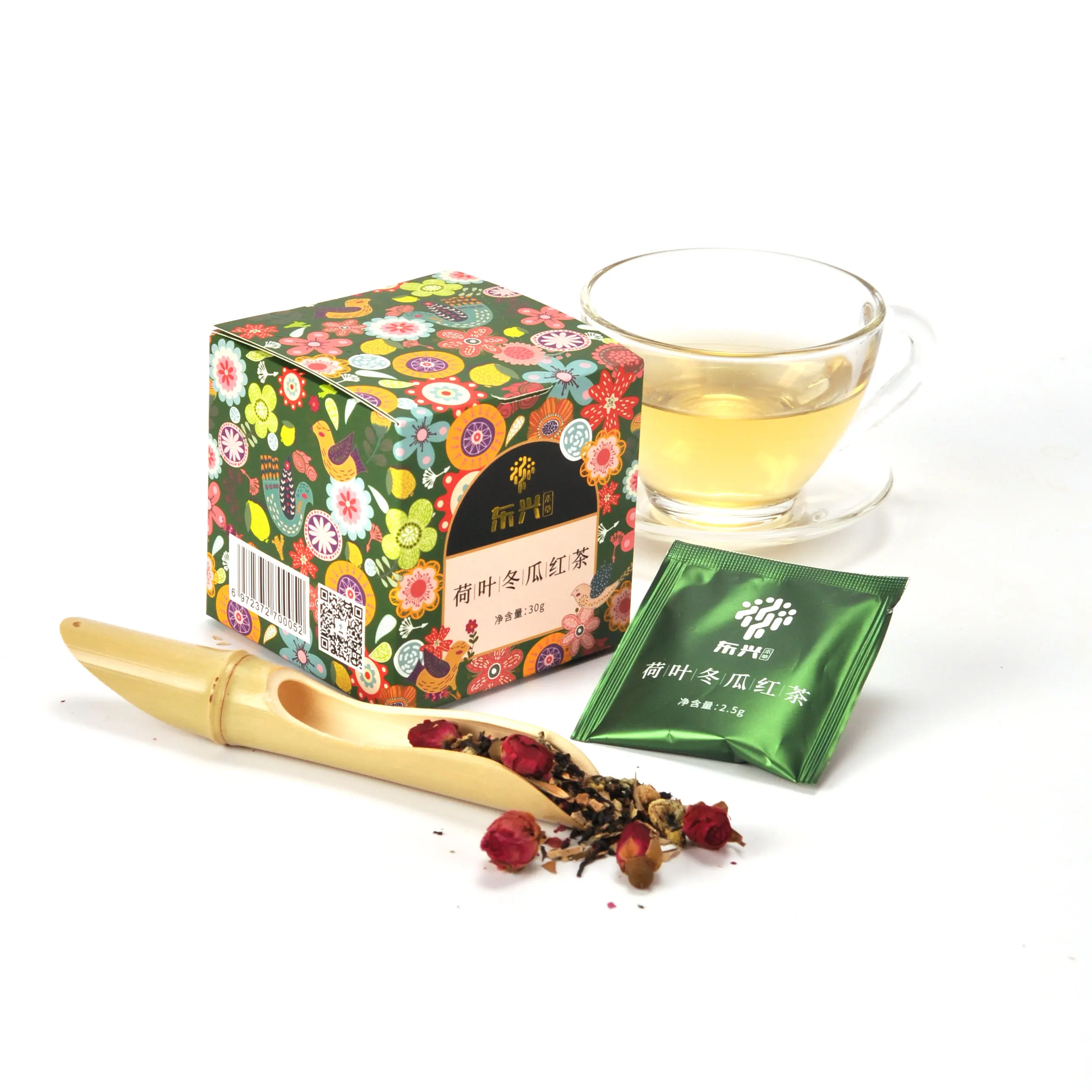 
Blended Herbal Tea Healthy Slimming White Gourd Lotus Leaf Tea Teabag 