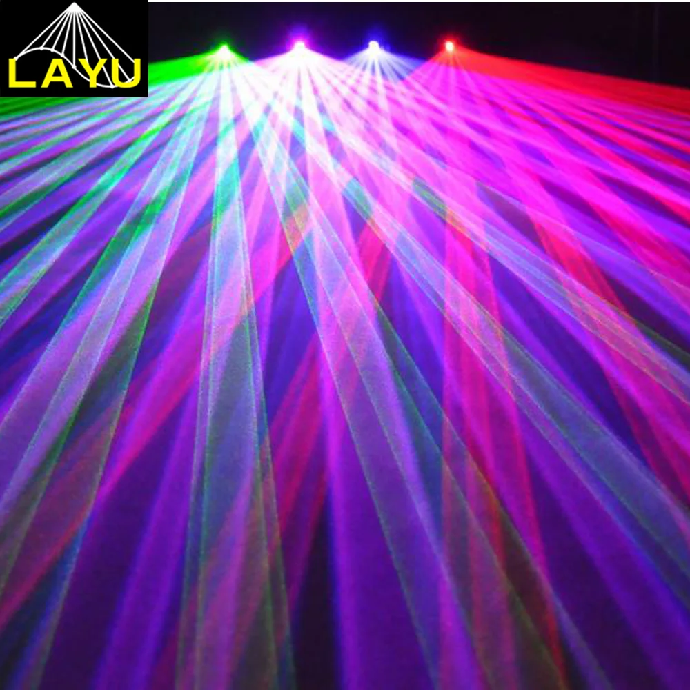 D550RGBP 4 head laser light dj party club party step motor laser light lazer light