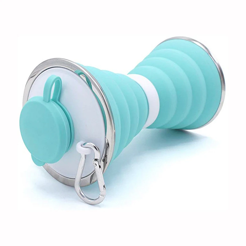 Hot Selling Retractable Silicone Folding Water Cup Travel Sports Water Bottle