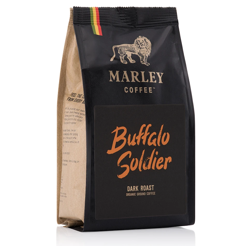 Горячая Распродажа темно-обжаренный органический молотый кофе марли из семьи Боб Марли 6x227 г