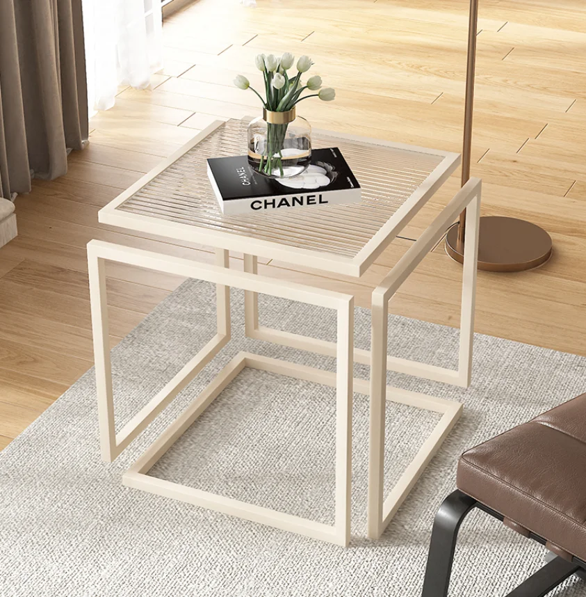 Bedside Cabinet Table Bedroom Solid Wood Legs Nordic Bedside Nightstand Side Table