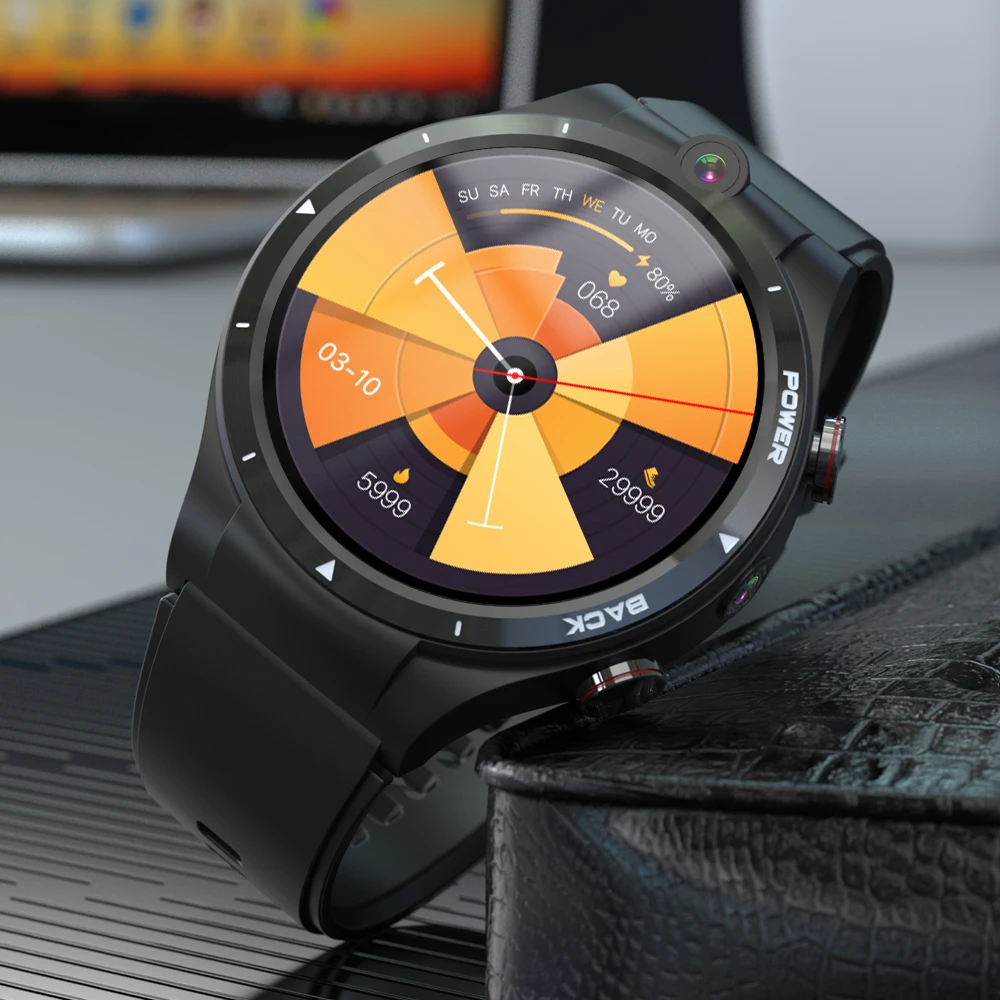 New LEMFO LEM15 4G SmartWatch 4GB RAM 128GB ROM 4G SIM Card WIFI GPS Android 10 Men Big Screen sim Smart watch 4g 2022