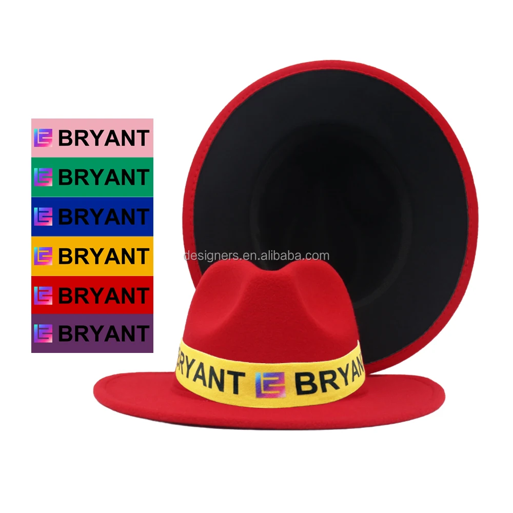 Шляпа с широкими полями для мужчин и женщин фетровая шляпа логотипом на
