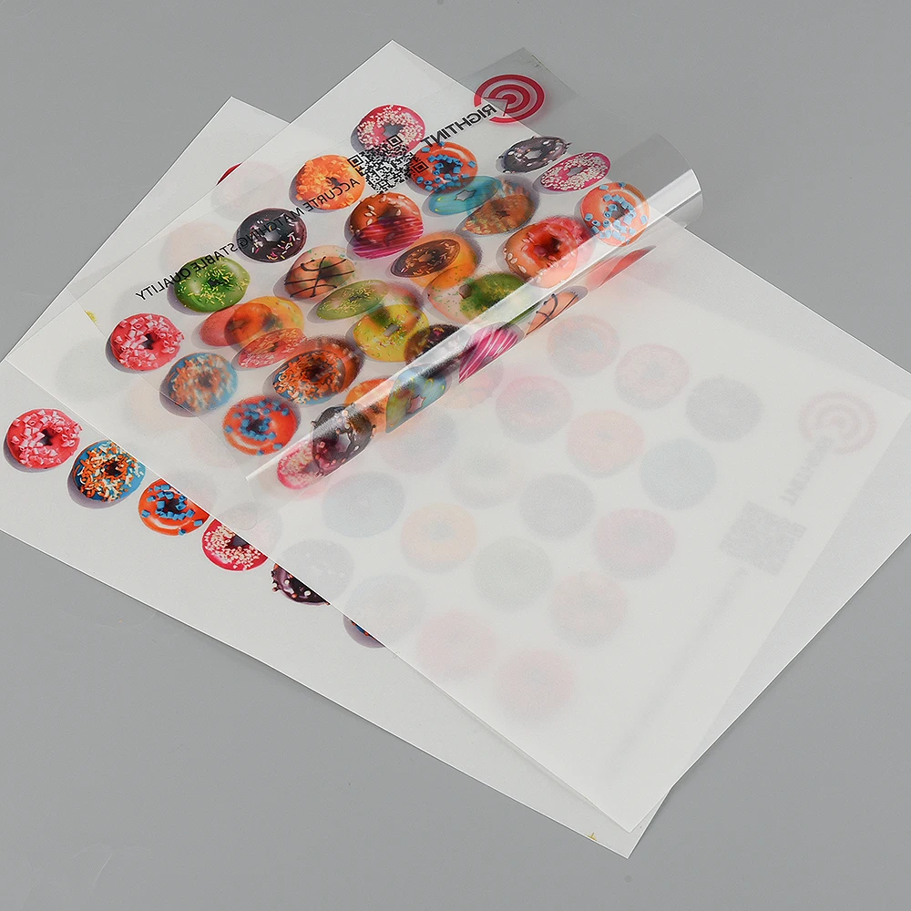 UV Adhesive Inkjet Printable Transparent A4 Size Waterproof Self Adhesive Clear Film Sheet Vinyl Sticker Sheet Label Paper