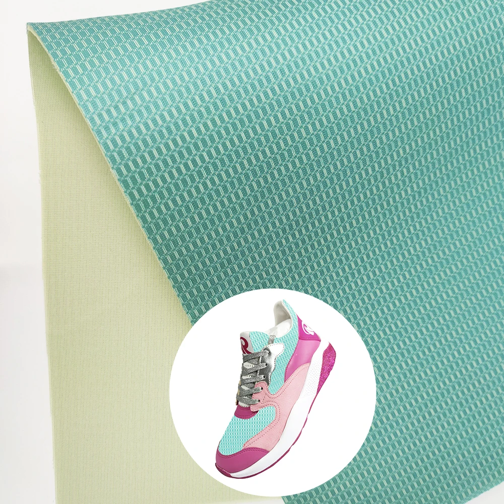 yarn ventilation polyester Knitted jacquard elastic honeycomb fabric Elastic Upper fabric customized Custom style