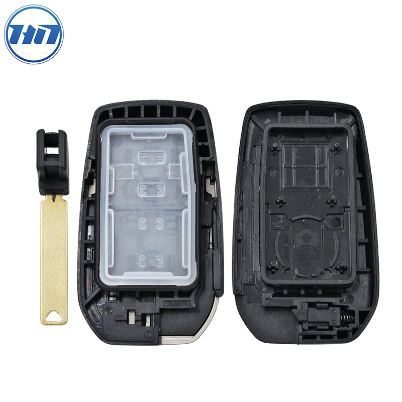 5/6 Buttons Smart Key Remote Control Fob Case Key Shell for Alphard Vellfire with TOY12 Blade Key