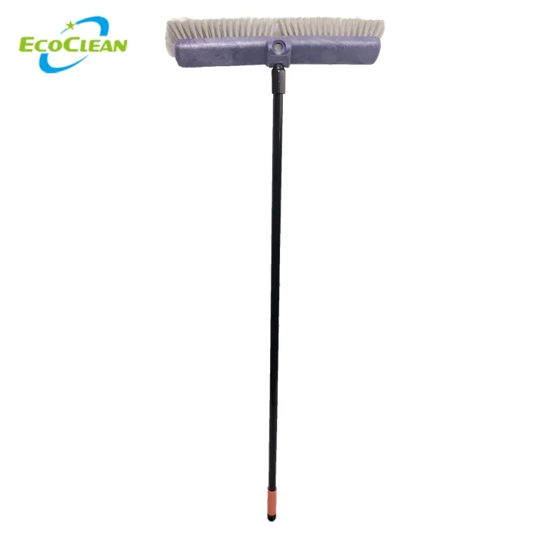 EcoClean 18-дюймовая пластиковая щетинка для мытья пола с тонкой щетиной