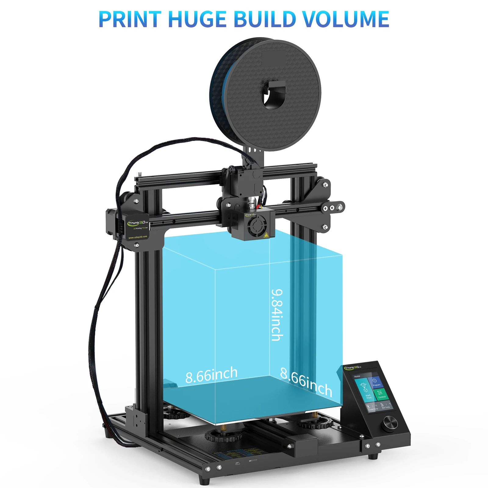 Оригинальное производство DIY настольный 3D принтер Выравнивающая-Бесплатная печатная