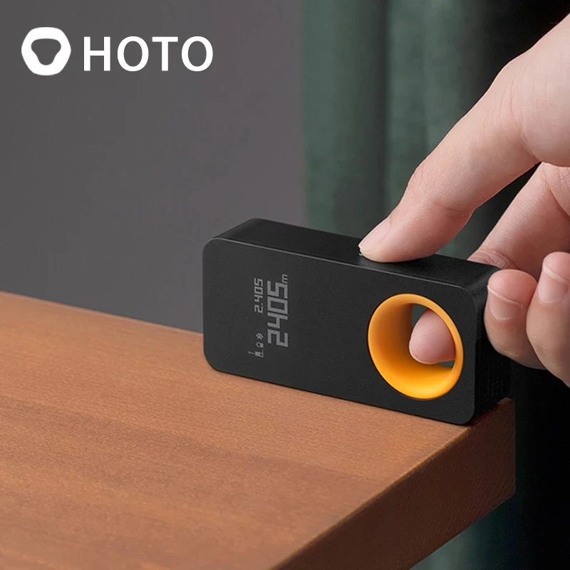 Лазерная рулетка Xiaomi Youpin HOTO, умный лазерный дальномер, интеллектуальный OLED дисплей, подключение к приложению Mi home