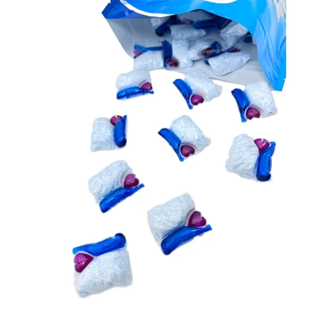 Free sample Eco friendly packaging White dishwashing liquid pods household chemicals