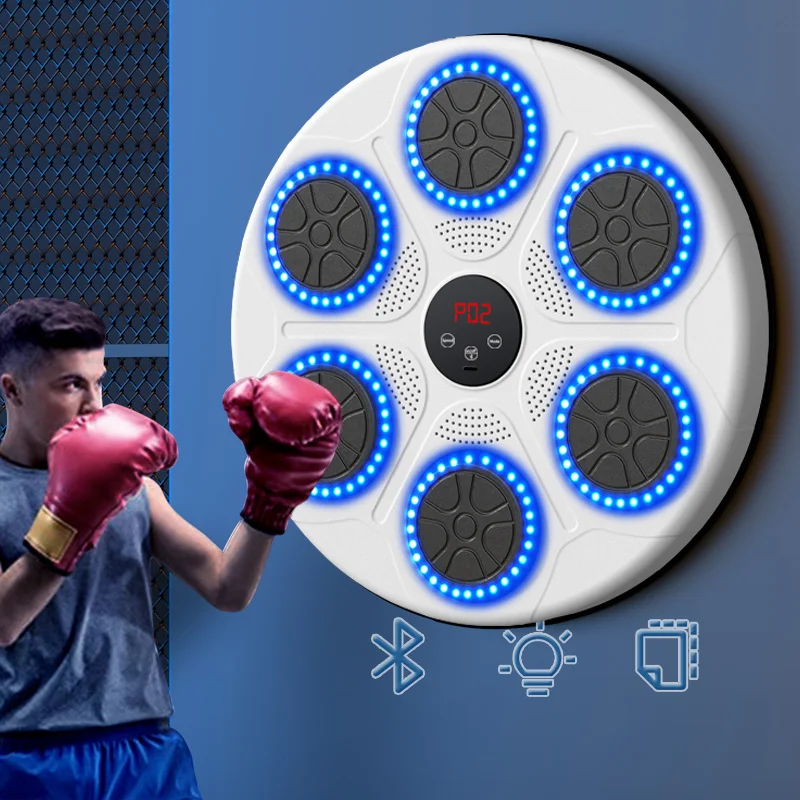 Бытовое боксерское тренировочное настенное крепление bluetooth музыкальное оборудование для занятий боксом белый боксерский ринг