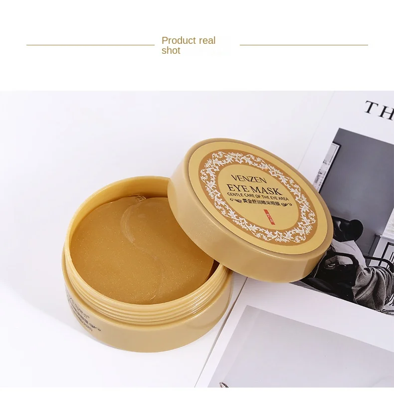 Factory Price Anti Aging Wrinkles 24K Gold Hydrogel Collagen Eye Patch Cold Eye Mask