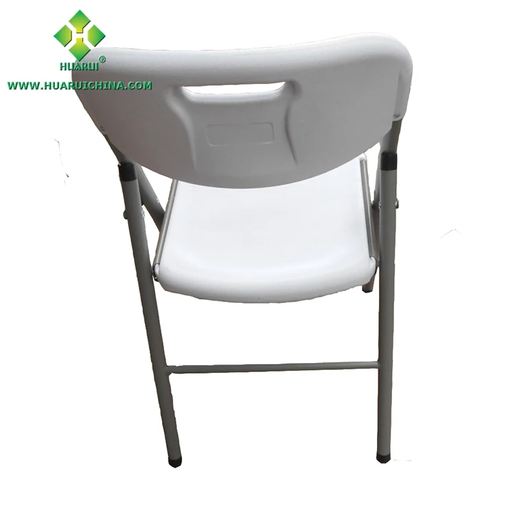 
Outdoor metal white wholesale garden folding HDPE plastic chairs white 
