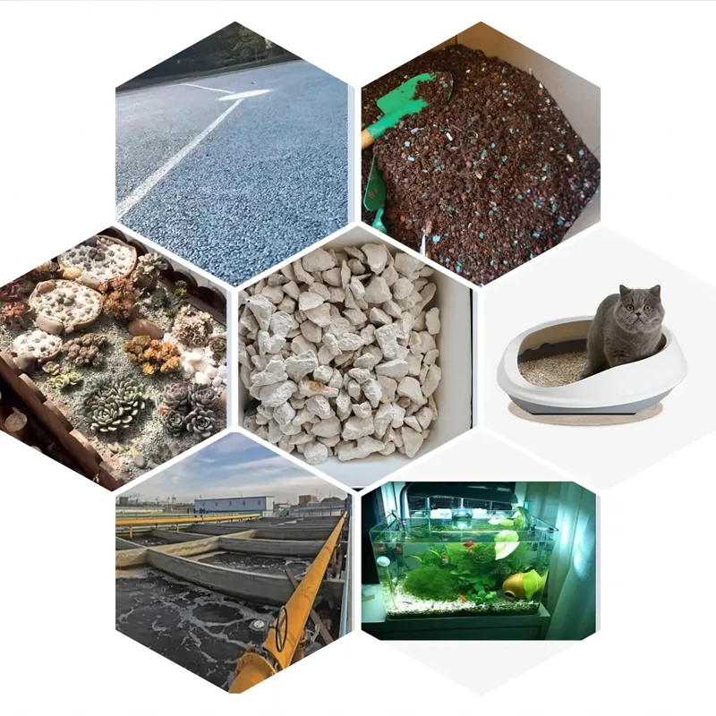 Factory Supply Natural White Zeolite Particle Water Treatment Clay with SiO2 Composition for Water Filters