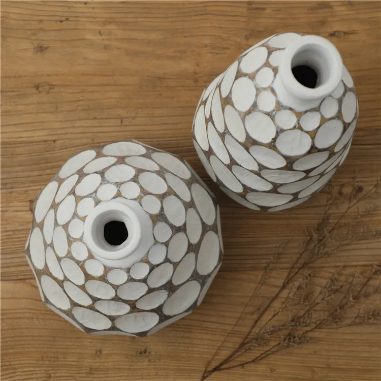 Wholesale resin handmade home decor vase resin crafts nordic vases for home decor