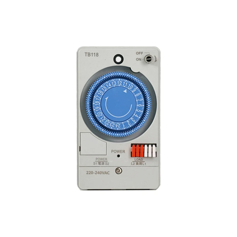 TB118 24 Hours Time Controlled Switch 230V,60Hz Multifunctional Automatic Mechanical Timer Switch