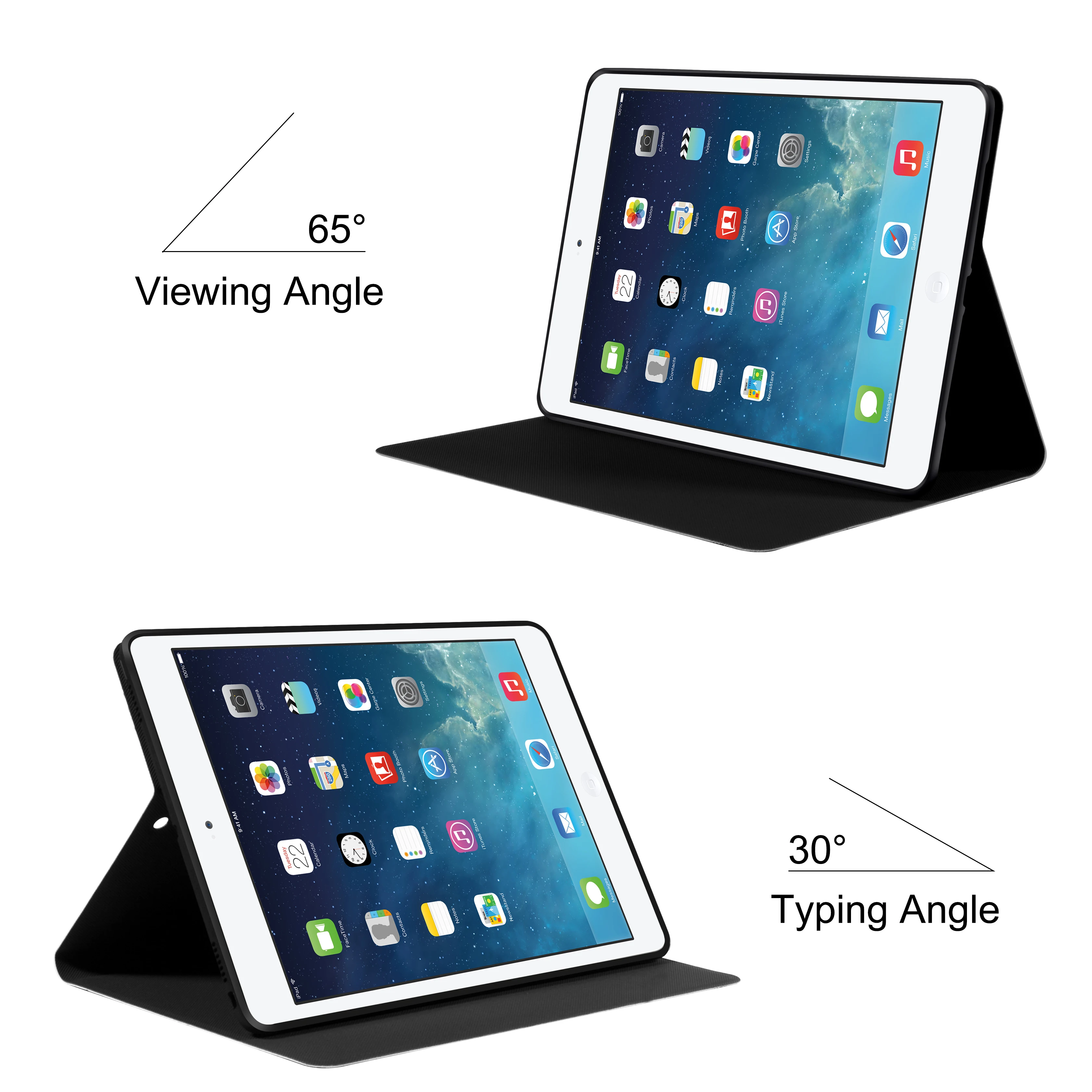 factory 1 piece Pu Customized Magnetic Leather case Folding Stand Protective For Pad 9.7 iPad Pro 10.2