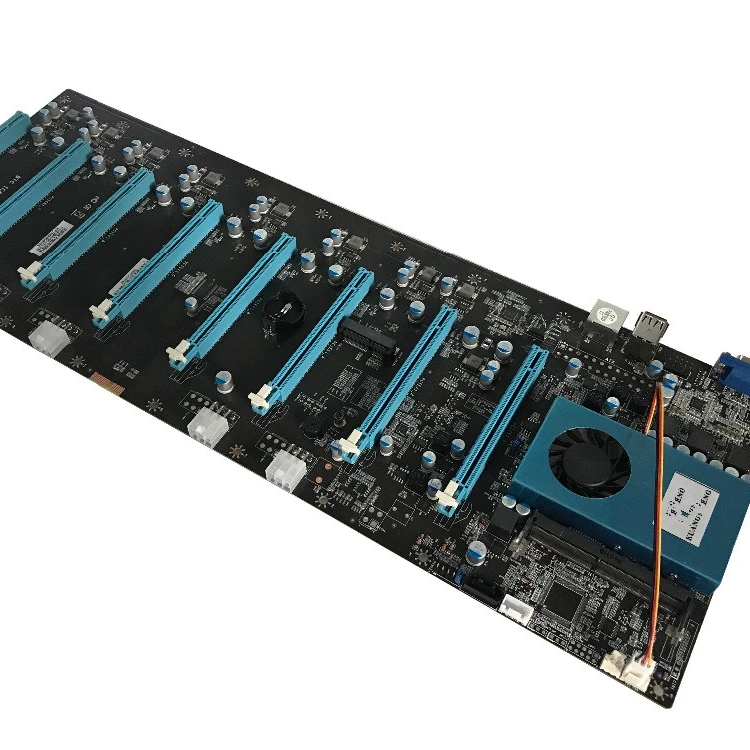  Материнская плата для майнинга BTC IC6S 8 график ETH майнеры (с ЦПУ) PLUS большая GPU Antminer Майнинг