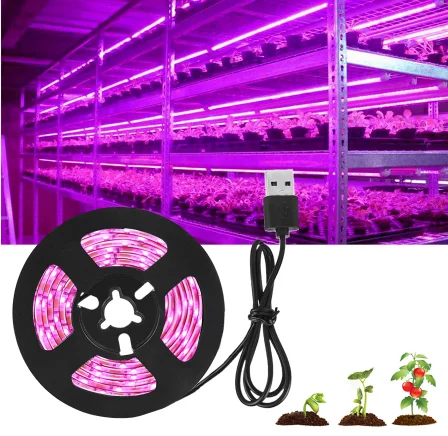 DC 5V USB LED Grow Light Full Spectrum 0.5-3m Plant Light Grow LED Strip Phyto Lamp for Plants Flowers Greenhouse Hydroponic USB
