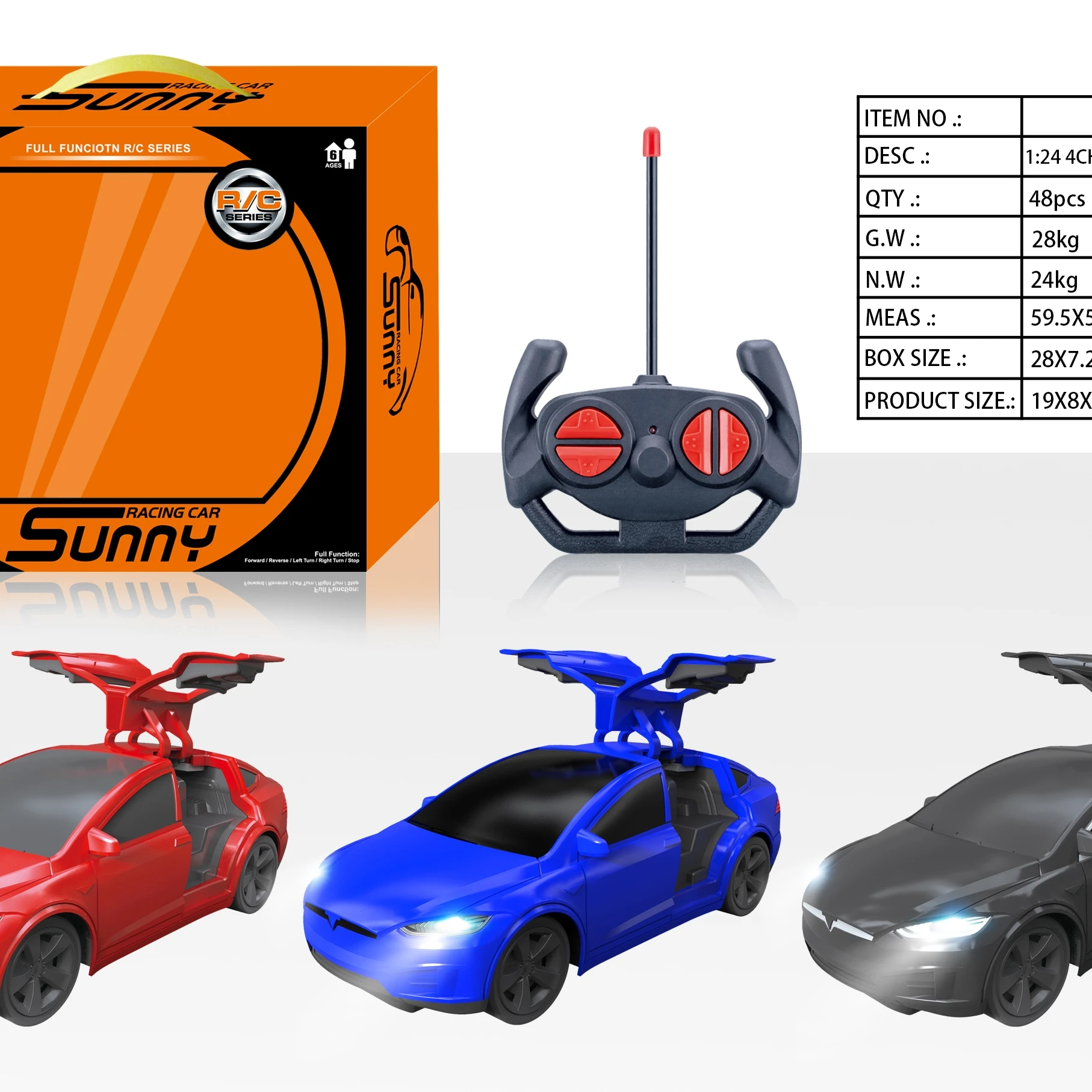 Tesla 1:24 Tesla игрушечный автомобиль с дистанционным управлением, игрушечный автомобиль для детей, радио, хобби, мощность батареи, гонки, открытая дверь, Радиоуправляемый автомобиль