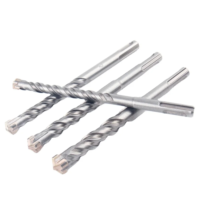 SDS Plus Ground Drill Bit  Cross Type Tungsten Carbide Hammer Drill Bits for Masonry Concrete Stone