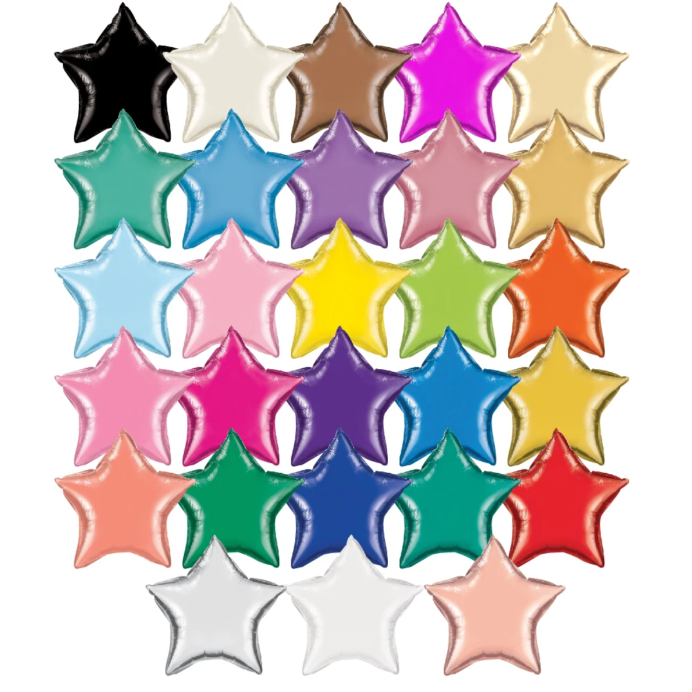 LKB Wholesale Decor Sheet 18 Inches Yiwu Decor Solid Color Heart Shape Foil Balloons Helium for Boys and Girls