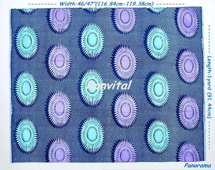 Wholesale factory lowest price african super woodine wax cotton fabric