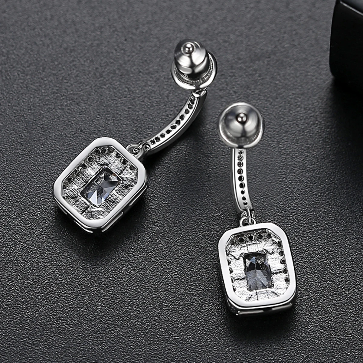 LUOTEEMI High Quality Minimalist Earrings Jewelry Women Earrings Square Geometric Drop Earings